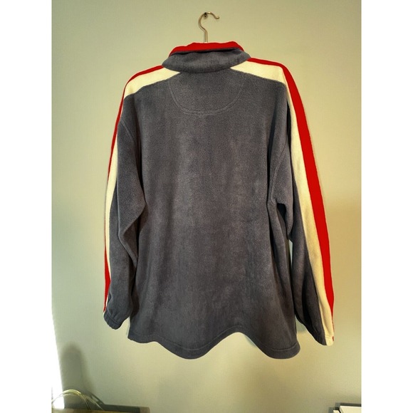 Y2K Tennessee Titans NFL Fleece 1/4 Zip Pullover Mens Large Blue Red Logo - Picture 6 of 14